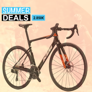 Bicicleta KTM Revelator Alto Elite Di2 25 (Preto/Laranja)(Carbon)